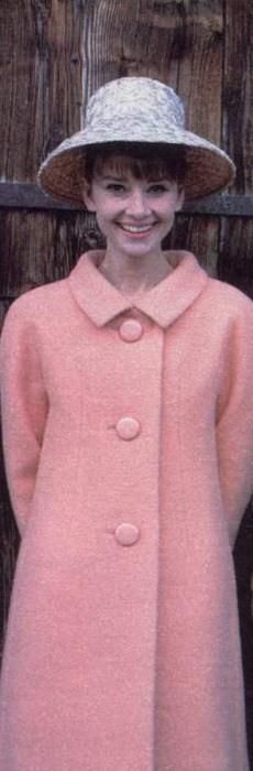 Audrey Hepburn Pink Coat