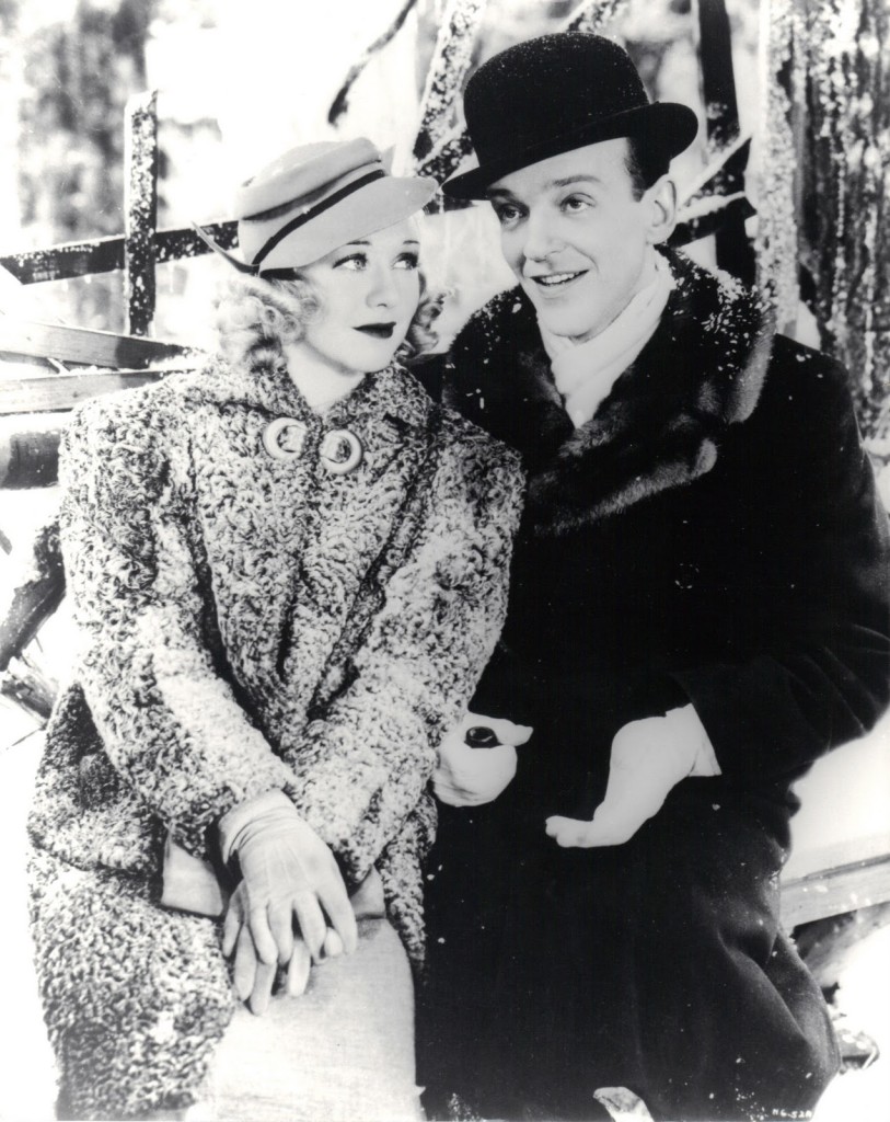 Ginger Rogers winter snow fashion style