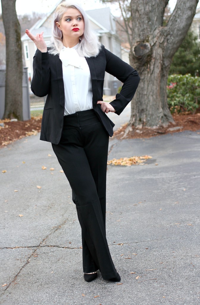 Tuxedo Look for Less: Channeling Kourtney Kardashian Channeling Marlene Dietrich - EverydayStarlet.com @SarahBlodgett