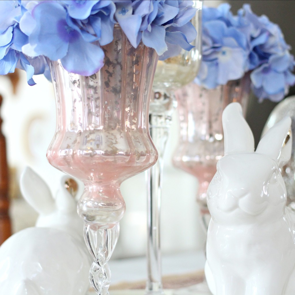 Pantone Color of The Year: Rose Quartz & Serenity Easter Tablescape