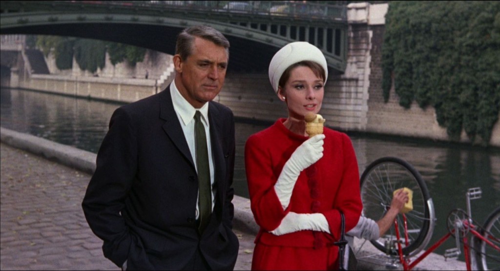 Audrey Hepburn Charade Cary Grant Ice Cream Fashion