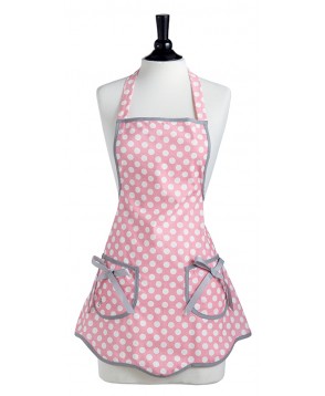 Jessie Steele Rosy Pink Polka Dot Ava Apron