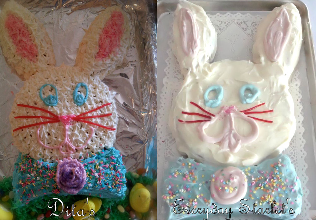Dita vs starlet bunny cake
