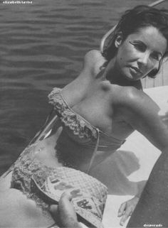 Elizabeth Taylor Lace Swimsuit