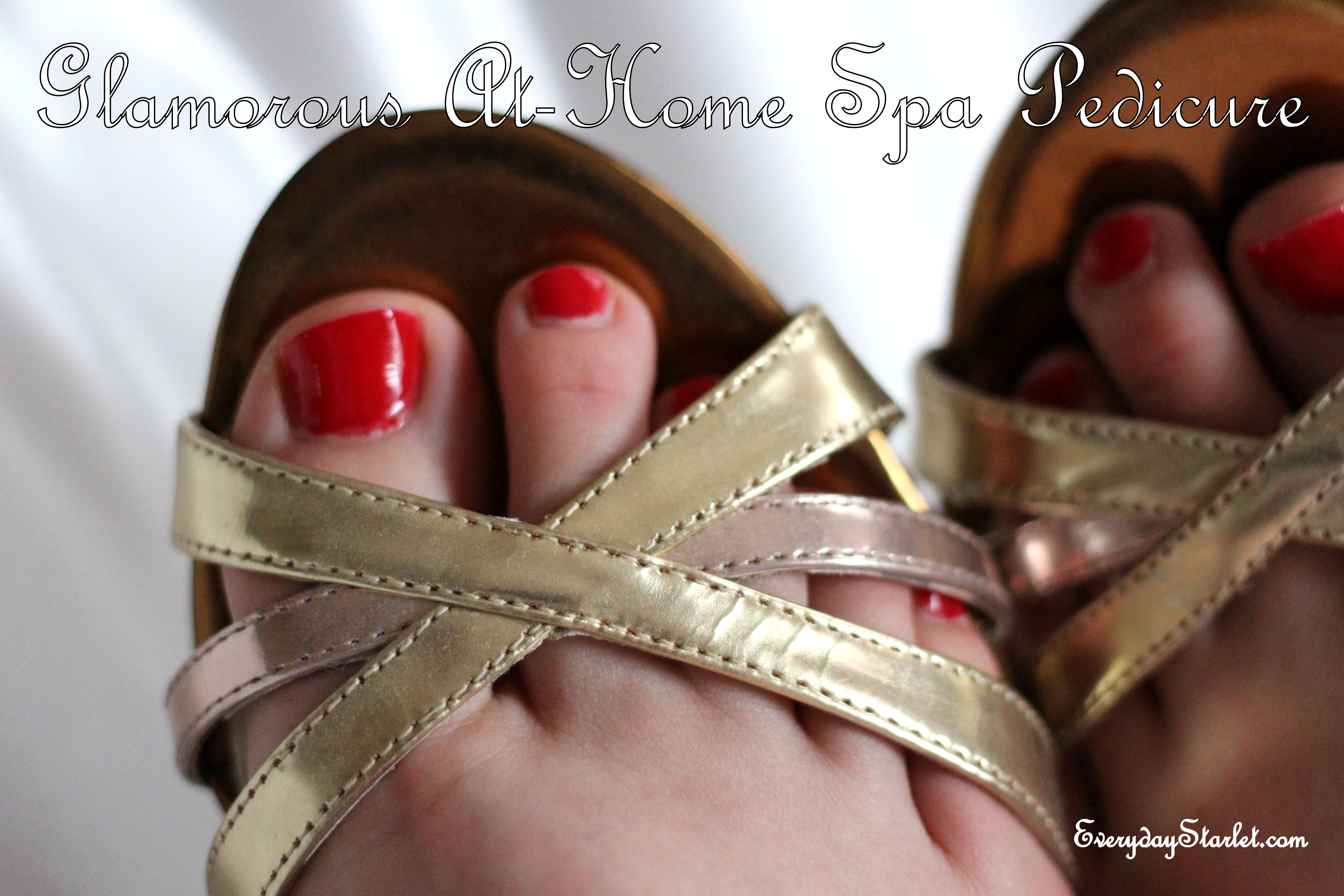 Glamorous, Inexpensive, At-Home Spa Pedicure