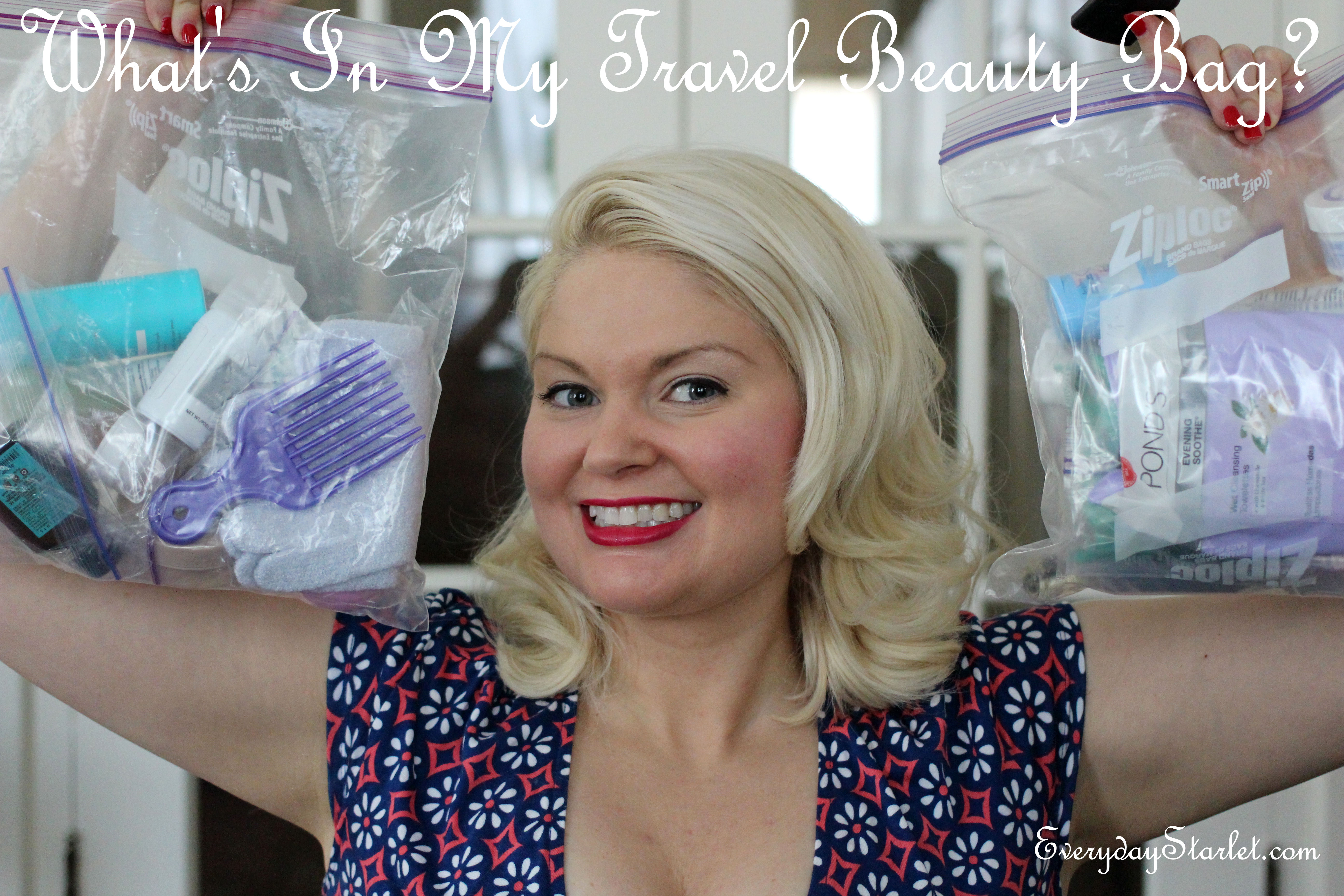 What's in my travel beauty bag