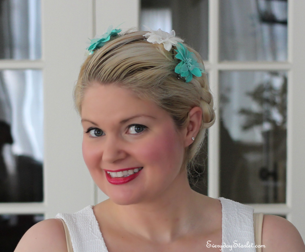 Esther Williams Inspired Braided Updo