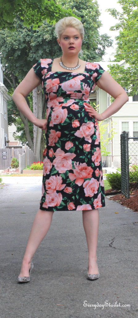 Modcloth dress dark florals edgy Miley Cyrus inspired