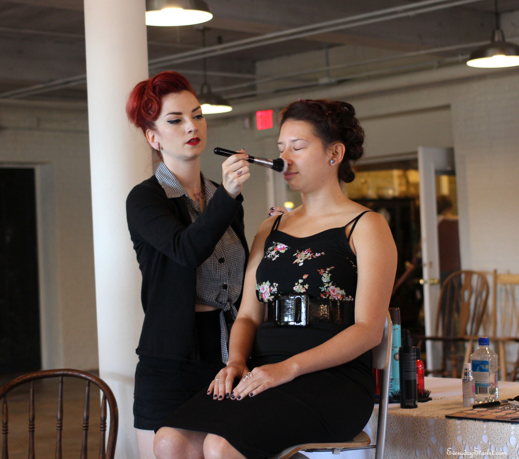 Cherry Dollface Vintage Pinup hair and makeup class