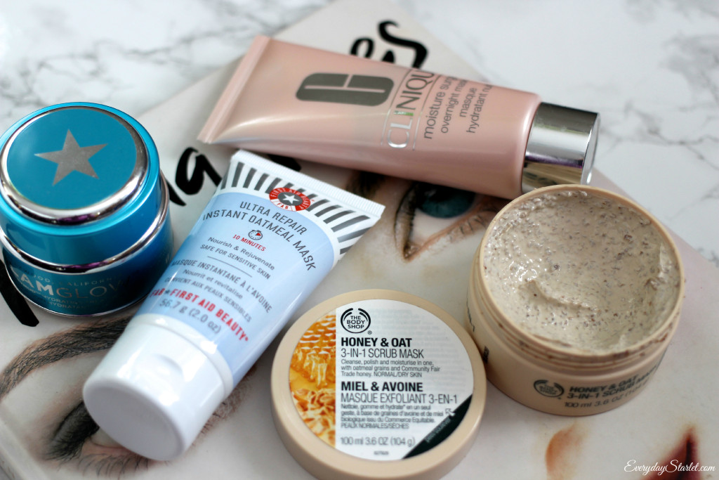 The Body Shop, First Aid Beauty, GlamGlow, Clinique, Face Masks