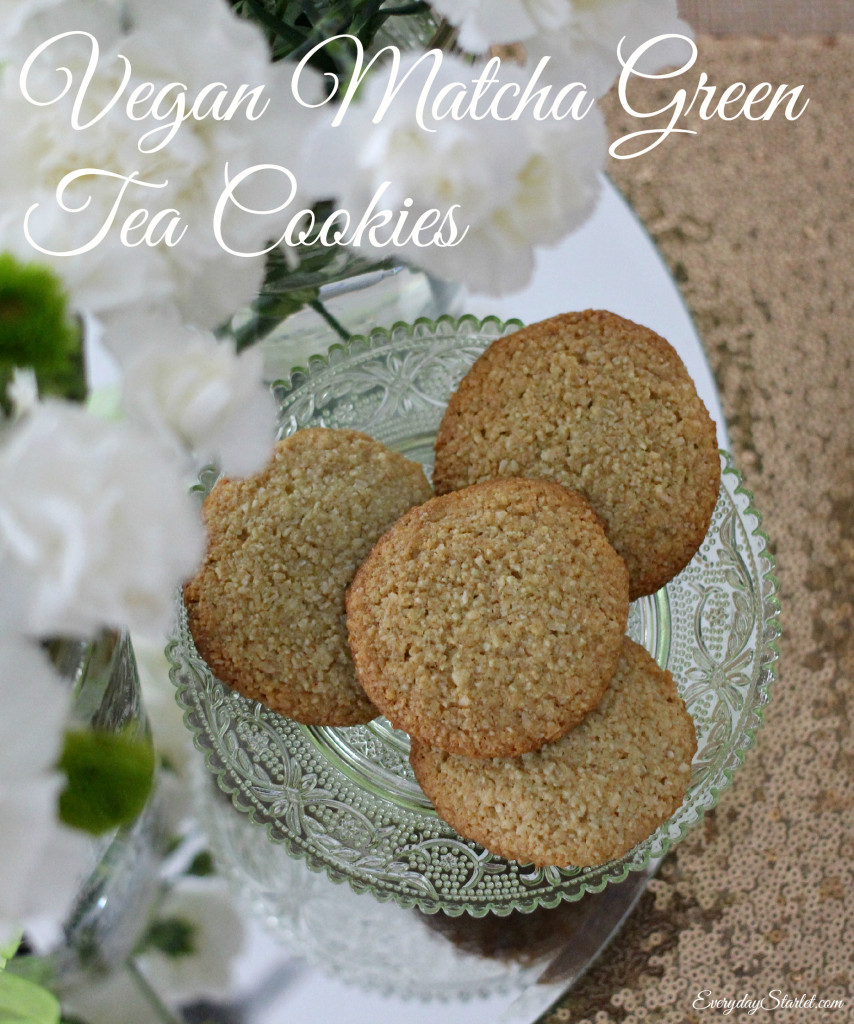 Vegan Matcha Green Tea Cookies for St Patricks Day