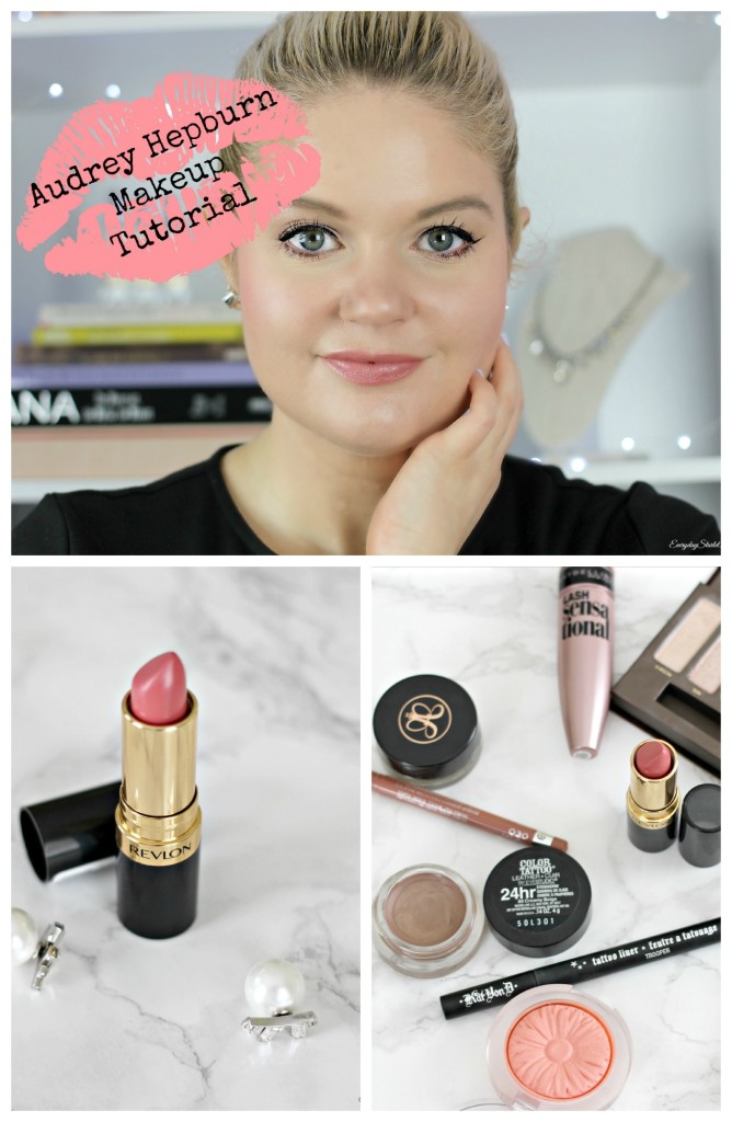Audrey Hepburn Quote, Breakfast at Tiffany's Lipstick, Revlon, Pink in the Afternoon, Holly Golightly Makeup Tutorial
