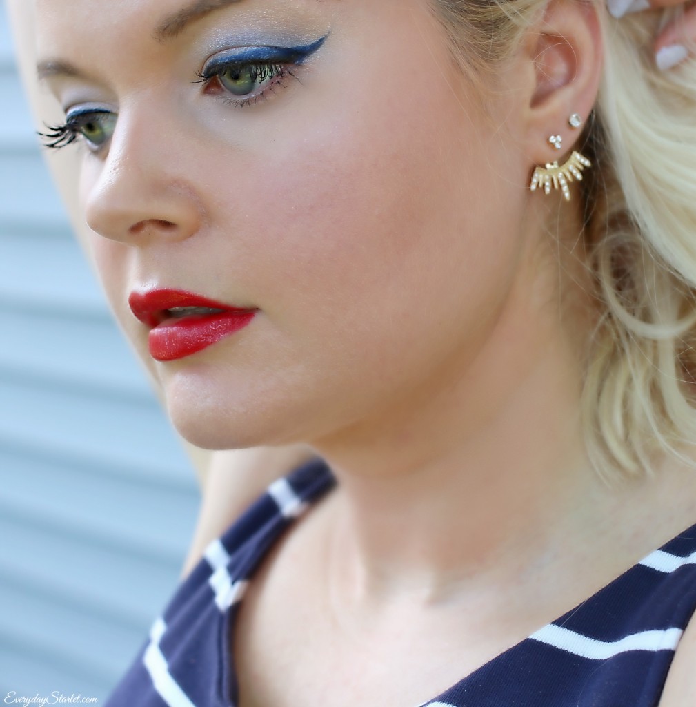 Patriotic fashion makeup