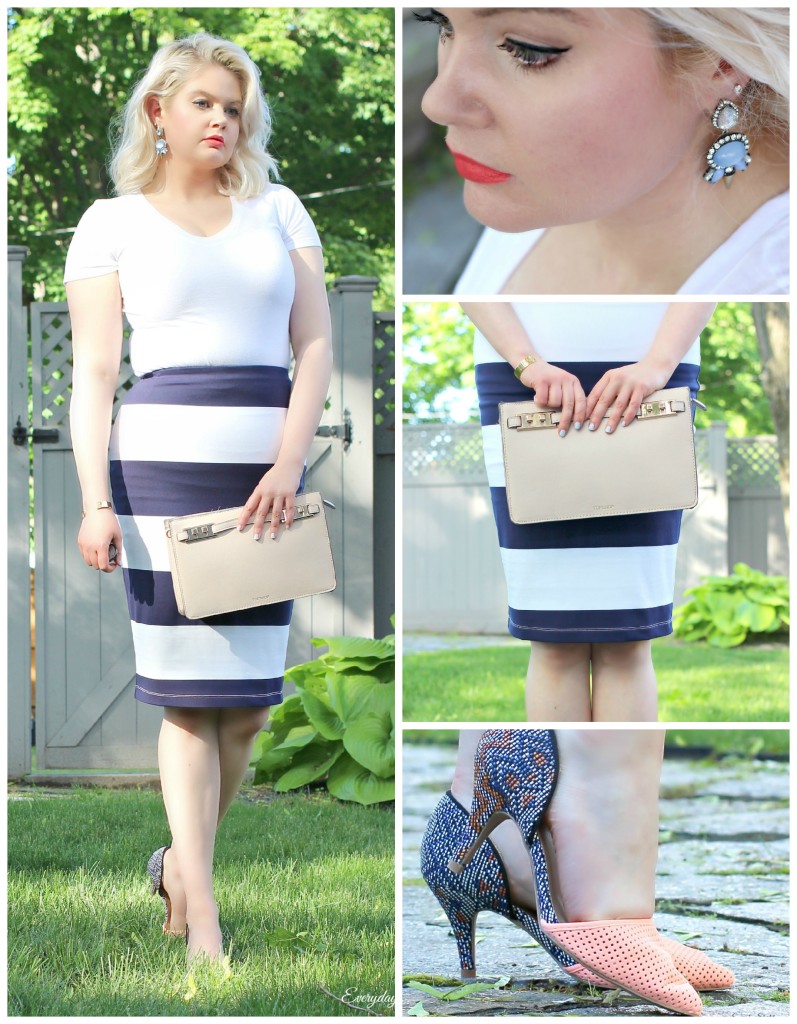 Striped Skirt Collage