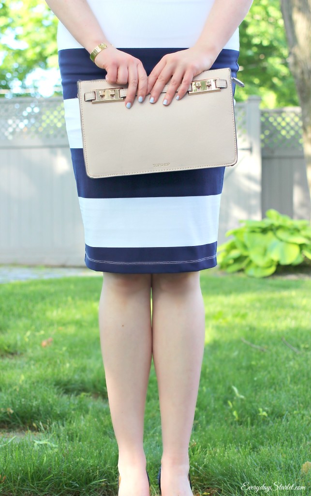 Striped Skirt Purse
