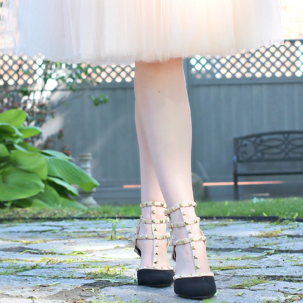 Tulle Peplum Shoes