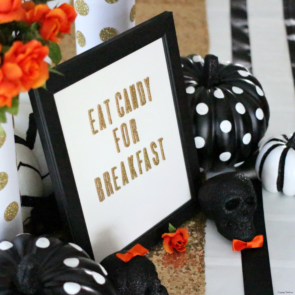 Kate Spade inspired Halloween Tablescape - EverydayStarlet.com @SarahBlodgett