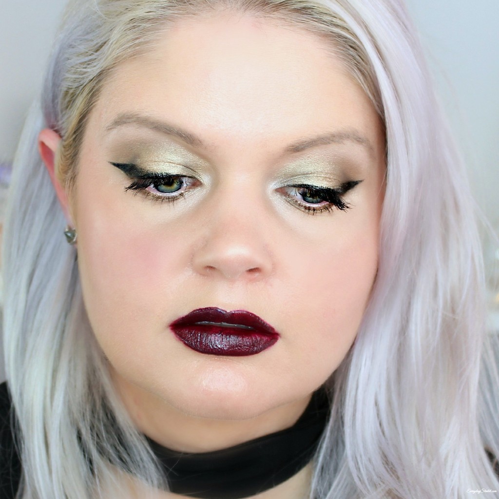 Gothic Vampy Makeup Look w/ the Urban Decay Naked Palette, Milani Amore Matte Lip Cream, & NYX Intense Butter Gloss - EverydayStarlet.com @SarahBlodgett