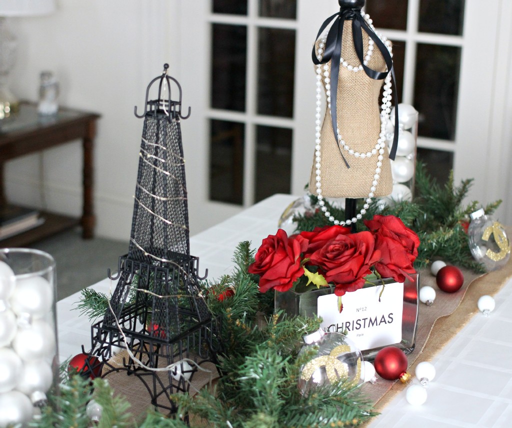 Chanel Christmas in Paris Tablescape - EverydayStarlet.com @SarahBlodgett