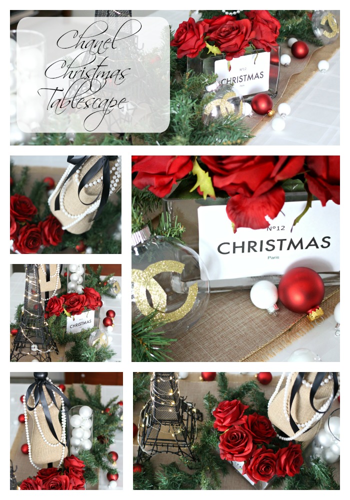 Chanel Christmas in Paris Tablescape - EverydayStarlet.com @SarahBlodgett
