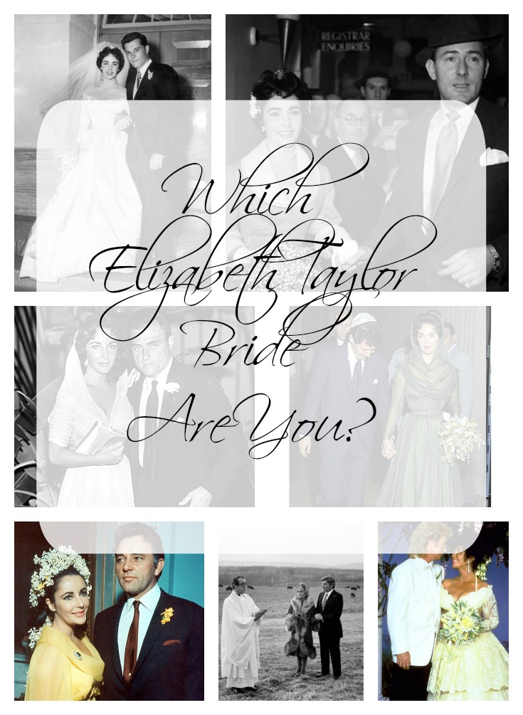 Elizabeth Taylor Bride Collage