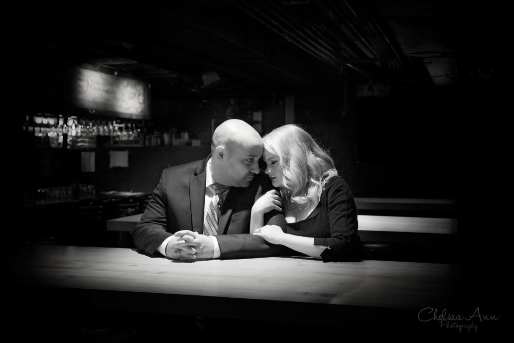 Old Hollywood Glamour Engagement Photo Shoot