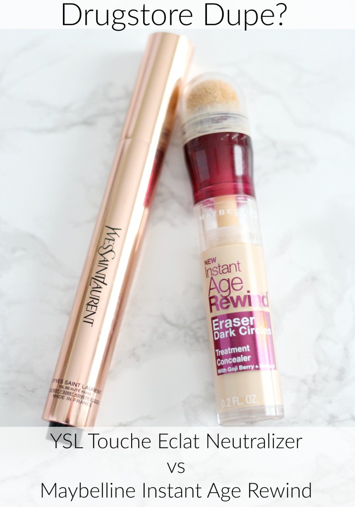 Drugstore Dupe: YSL Touche Eclat Neutralizer vs Maybelline Instant Age Rewind | Review