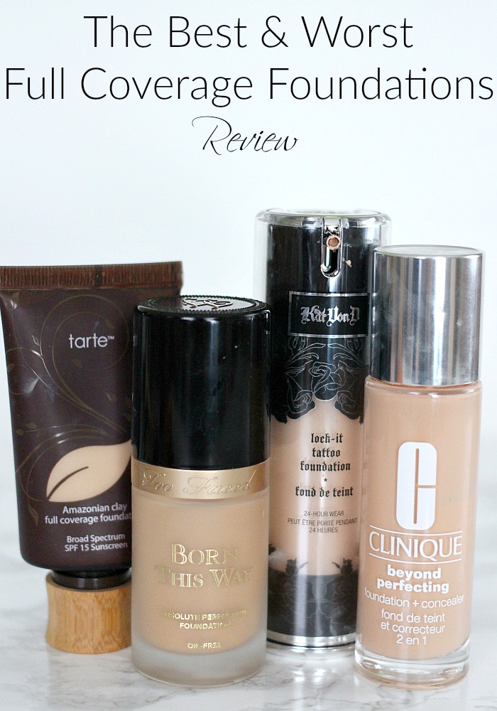 Best full coverage hot sale foundation and concealer