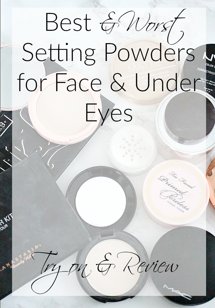 Best & Worst Setting Powders for Face & Under Eyes | Review