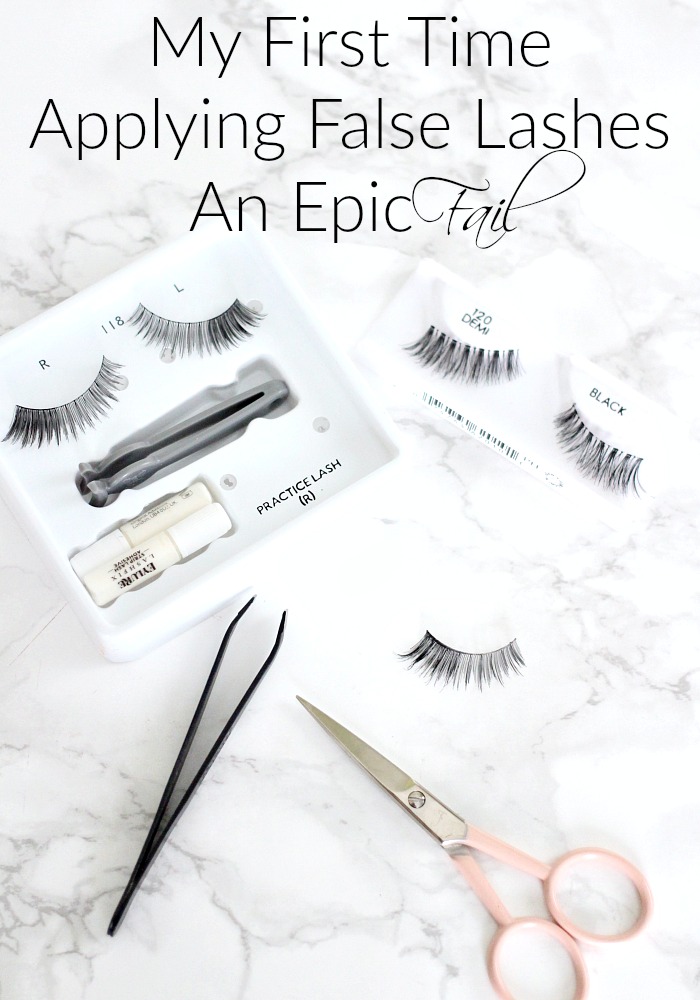 My First Time Applying False Lashes | An Epic Fail