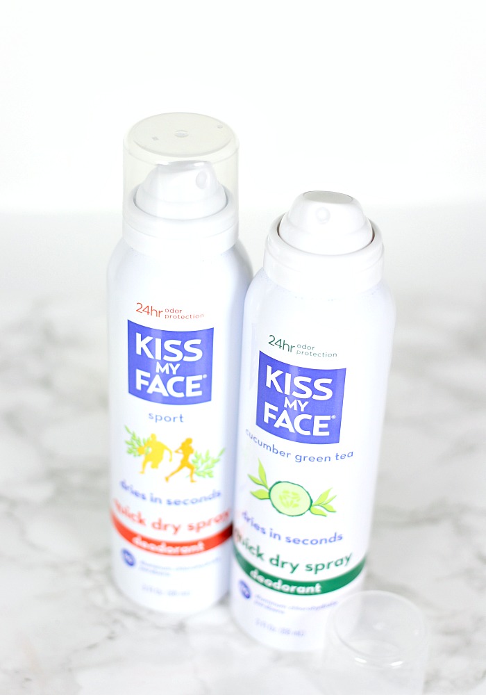 Kiss My Face Quick Dry Spray Deodorant Review, Best aluminum free deodorants, best natural deodorants