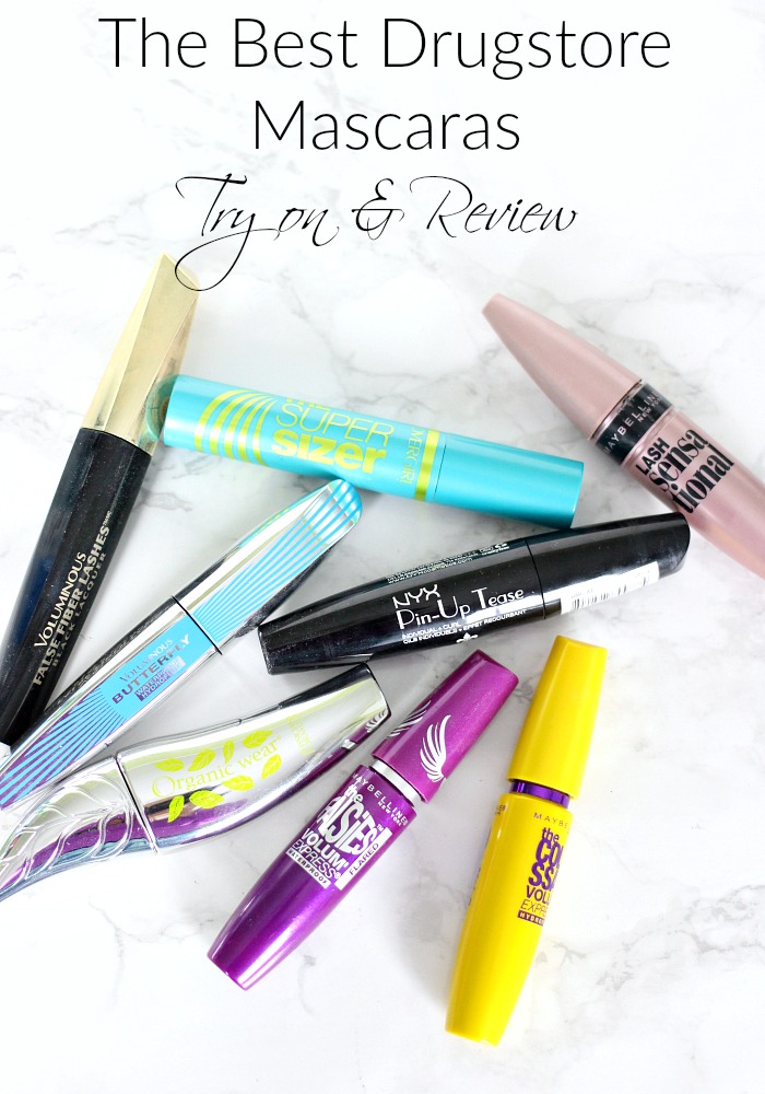 The Best Drugstore Mascaras | Try on & Review