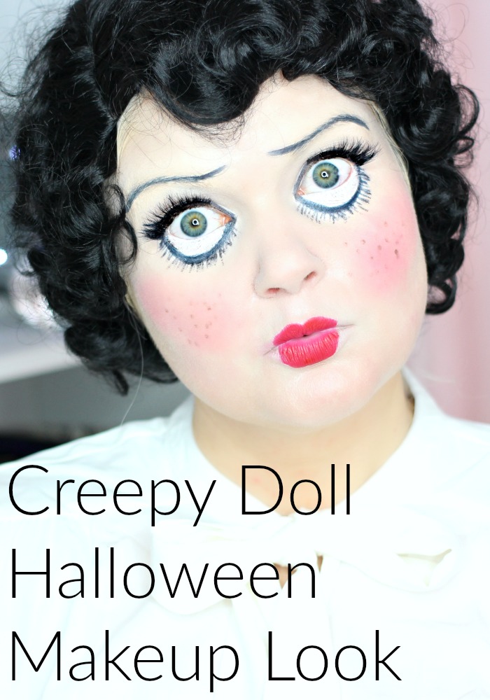 Creep Doll Halloween Makeup Look w/ Faux Freckles