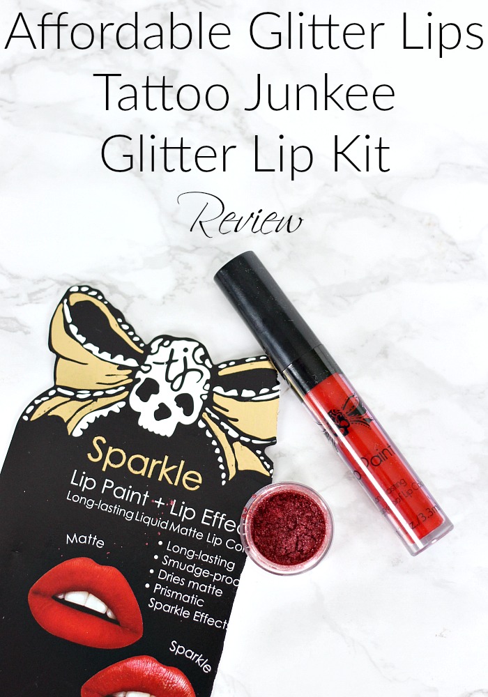 Affordable Glitter Lips | Tattoo Junkee Glitter Lip Kit Review