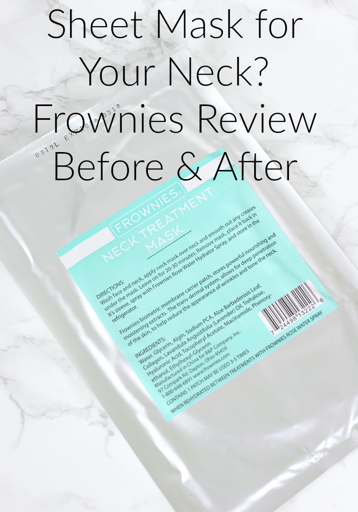 Sheet Mask for Your Neck? | Frownies Review Before & After