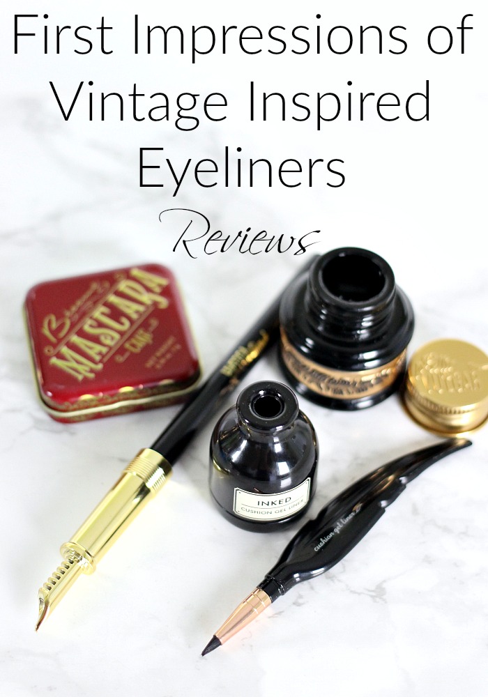 First Impressions of Vintage Inspired Eyeliners | Bésame, TonyMoly, Pretty Vulgar Reviews