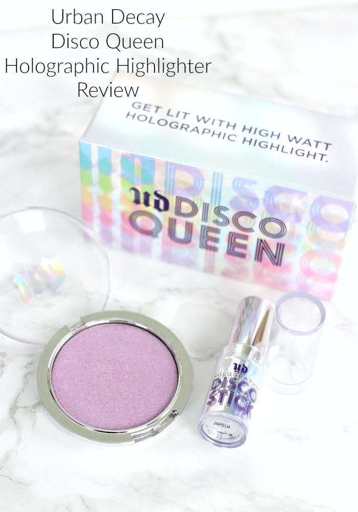 Urban Decay Disco Queen Holographic Highlighter Review | How I Do My Base Makeup Disco Queen Style
