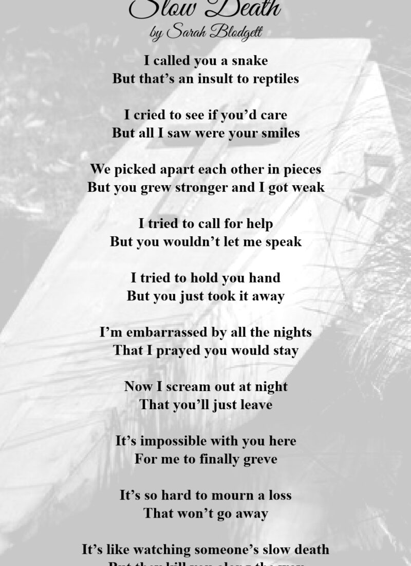 “Slow Death” Poem | Original Spoken Word Poetry | Dark Poetry & Heartbreak 