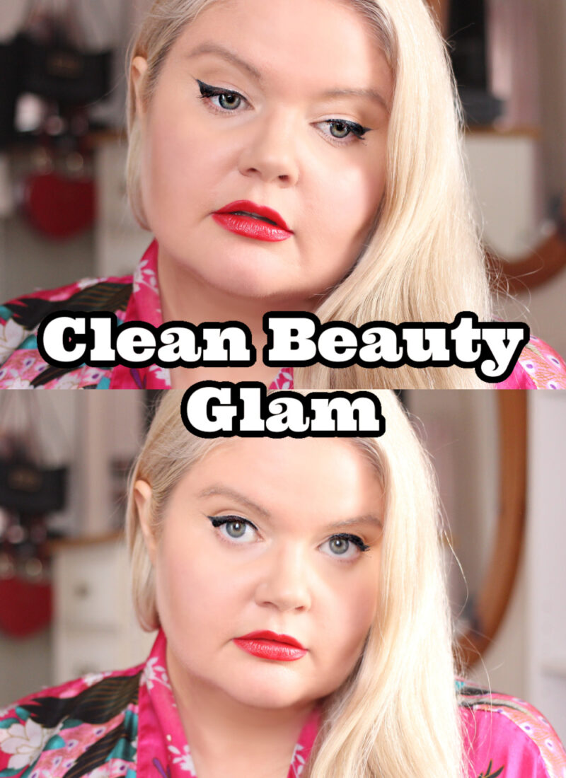 Glam Makeup Tutorial Over 40 | Clean Beauty Makeup Brands | Best Clean Beauty Liquid Lipsticks & Cat Eye