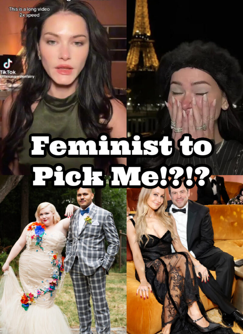 male centered woman, mj gray, dating advice for women in 30s, pandering to women, mj gray engaged, mj gray analysis, be careful who you follow, influencer hypocrisy, grifters, sprinkle sprinkle lady, candace owens hypocrisy, lindy west polyamory, nikki glaser open relationship, male centered women, mj gray tiktok, erika kirk hypocrisy, feminist to pick me pipeline, nikki glaser boyfriend, decentering men, pick me vs feminist, the wizard liz, grifters exposed, ballerina farm, sheraseven, sprinkle sprinkle, candace owens, nikki glaser, pick me girl, everyday starlet, sarah blodgett,